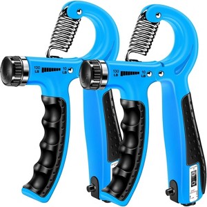 2-in-1 Hand Exercise Set (2 Pack), Grip Strengthener & Squeezer for Forearm, Wrist, Finger Workout and Strength Training - 1 of 4