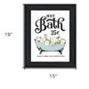 HomeRoots Hot Bath Black Framed Print Bathroom Wall Art - 3 of 3