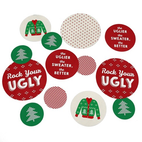 Ugly sweater party on sale plates