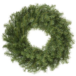 Casafield Artificial Christmas Wreath for Front Door, Window or Mantel, Green Fir Indoor/Outdoor Holiday Décor - 1 of 4