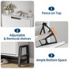 Shoe Storage Cabinet with 2 Flip Drawers - with Metal Legs, Adjustable Shelf, Narrow Shoe Rack Organizer for Entryway, Foyer, Hallway, Living Room - 4 of 4