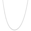 Black Bow Jewelry 0.6mm, 14k White Gold, Diamond Cut Solid Cable Chain Necklace - 3 of 4