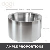 Oggi 11" diameter x 6" High Stainless Steel Party Tub - Silver - 2 of 4