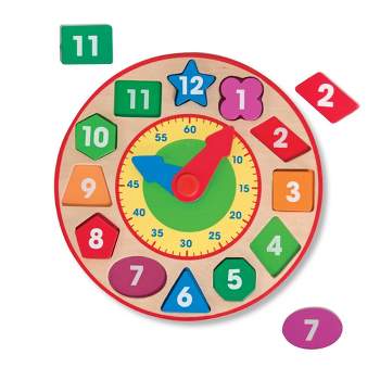 Melissa & Doug Shape Sorting Clock - Wooden Educational Toy