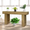 63" Long Console Table for Entryway, Wood Rectangular Sofa Table Behind The Couch - 3 of 4