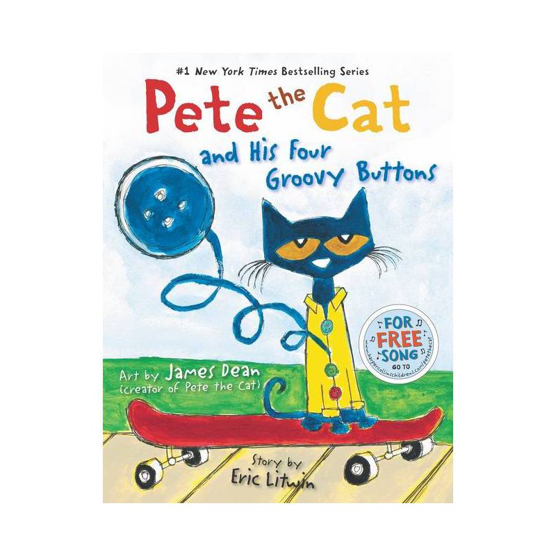Pete the Cat and His Four Groovy Buttons (Hardcover) by Eric Litwin & James Dean, 1 of 2