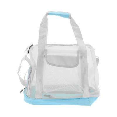 Unique Bargains Pet Carrier Bag Foldable Transport Box with Removable Mat
