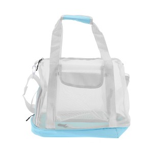 Unique Bargains Pet Carrier Bag Foldable Transport Box with Removable Mat - 1 of 4