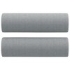 vidaXL Stylish 2-Seater Sofa in Light Gray Fabric with Decorative Throw Pillows and Stable Metal Frame for Indoor Use - 4 of 4