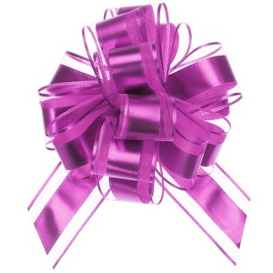 Unique Bargains Large Pull Bow Metallic Gift Wrapping Ribbon for Wedding 12 Pcs - 1 of 4