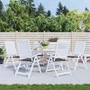 vidaXL Set of 6 Anthracite Garden Chair Cushions - 19.7"x19.7"x1.2" Oxford Fabric, Weather-Resistant Outdoor Seat Cushions with Foam Fiber Filling - 2 of 4