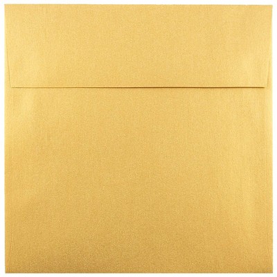 JAM Paper 6 x 6 Square Metallic Invitation Envelopes Stardream Gold GCST510I