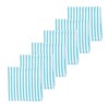 C&F Home Ticking Stripe Turquoise Napkin Set of 6 - 2 of 4
