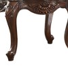 Acme Furniture Jardena Accent Table Natural Marble Top/Cherry Oak - 3 of 4
