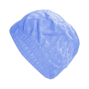 Unique Bargains PU Cube Pattern Swimming Cap 1 Pc - 1 of 4