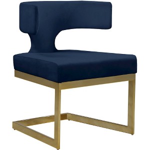 Meridian Furniture,Alexandra Velvet Dining Chair - 1 of 4