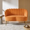 Savier 50.2" Contemporary Velvet Living Room and Bedroom Tufted Loveseat | KARAT HOME - 2 of 4
