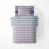 Bacati - Emma Coral/Mint/Navy Triangles Muslin 4 pc Toddler Bedding Set - 3 of 4