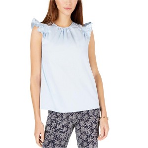 Michael Kors Womens Ruffled Pullover Blouse - 1 of 1
