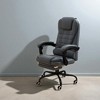 Mshliw 7-Point Vibrating Massage Executive Office Chair with PU Leather, Reclining Backrest, Lumbar Support & Adjustable Height - 2 of 4