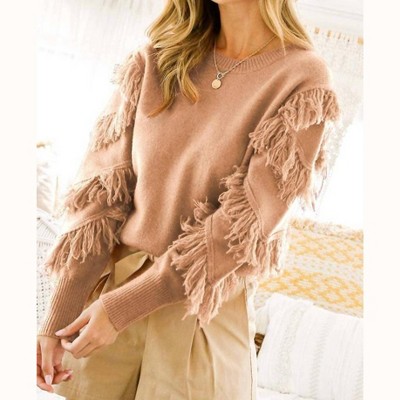 Women's Fringe Sweater - Vine & Love