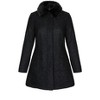 Women's Plus Size Sweet Dreams Coat - black | CITY CHIC - 3 of 4
