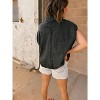 Women's Cap Sleeve Washed Polo Shirt - BUCKETLIST - 2 of 2
