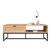 GlasFlength TV Stands and Consoles Cove Coastal Modern TV Stand with Open Storage Cubby SmoothGlide Drawer Sleek for Living Room, Black, 54"*24"*3" - 2 of 4