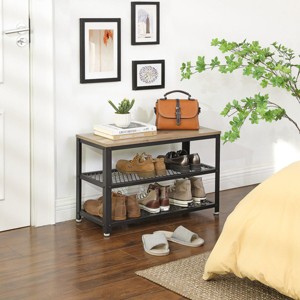 8-Pair Shoe Rack – Stackable, Space-Saving Shoe Organizer for Entryway Storage - 1 of 4