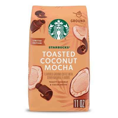 Starbucks Toasted Coconut Mocha Medium Roast Ground Coffee - 11oz : Target