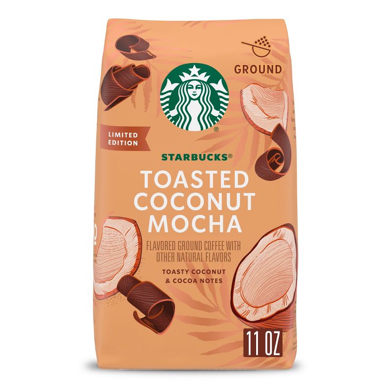 Starbucks Toasted Coconut Mocha Medium Roast Ground Coffee - 11oz, 1 of 9