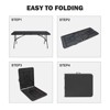 PAGED Folding Table Portable Patio Dining Table with Fixed Grip and Waterproof Table Top for Patio, Deck, Poolside - 3 of 4