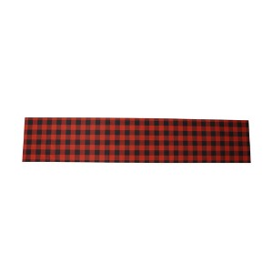 Unique Bargains Christmas Table Runner Polyester Black Red 71x14 Inch 1 Pc - 1 of 4