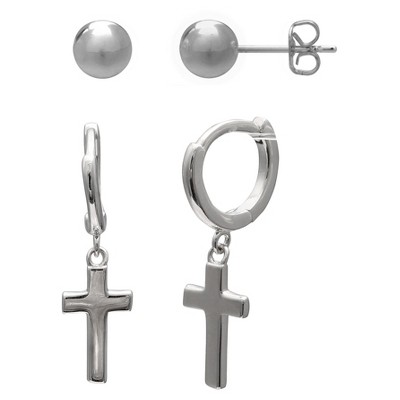 cross earrings