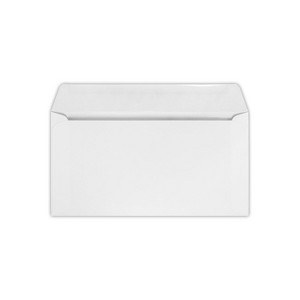 LUX 6 x 11 3/8 Machine Insertable Booklets 50/Pack 24lb. White Machine (611MIB-W-50) - 1 of 2