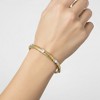 Guili 14K Gold Plated Bangle Bracelet with Gold, Blue, Red, or Green Cubic Zirconia – Vibrant, Stylish, Timeless Jewelry for Any Occasion - 3 of 3