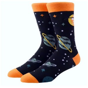 Ringed Planets in Space Socks (Women's Sizes, Adult Medium) from the Sock Panda - 1 of 4