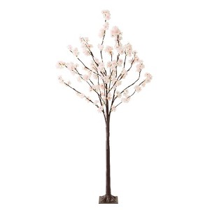The Lakeside Collection Cherry Blossom Lighted Table Tree Garland 2 Branches Or 48 Inch Tree - 48" Cherry Blossom Tree - 1 of 3