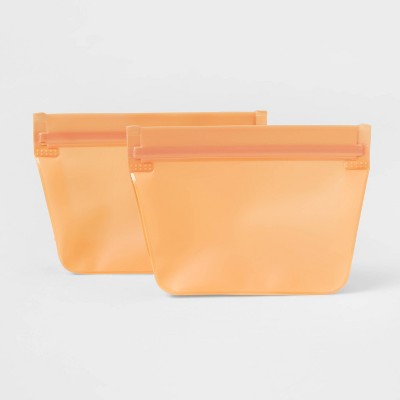2pk Reusable Snack Bag Sun Orange - Room Essentials™