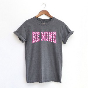 Simply Sage Market Women's Be Mine Distressed Checkered Short Sleeve Garment Dyed Tee - 1 of 4