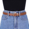 INSPIRE CHIC Women's Alligator Embossed Belts Leather Waist Alloy Pin Buckle Belt - 4 of 4