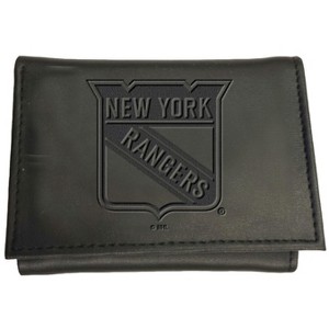 Evergreen NHL New York Rangers Black Leather Trifold Wallet Officially Licensed with Gift Box - 1 of 1
