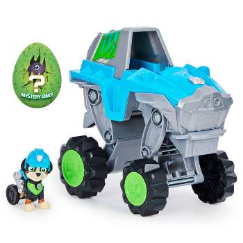 PAW Patrol Dino Rescue Rex's Deluxe Rev Up Vehicle with Mystery Dinosaur Figure