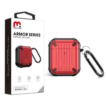 Valor MyBat Pro Armor Series Case Compatible With Apple AirPods with Wireless Charging Case - Black / Red