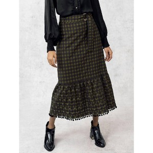 Women's Margaret Plaid Skirt - EMILY LOVELOCK - 1 of 4