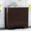 Delta Children Perry 3 Drawer Dresser with Changing Top and Interlocking Drawers - Walnut Espresso - image 3 of 4