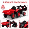 Jojoka 12V 3 in 1 Kids Ride On Excavator & Tractor with Remote, Detachable Trailer, Digger, Music - 2 of 4
