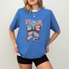 Simply Sage Market Coquette USA Bow Grunge Short Sleeve Tee - 2 of 4