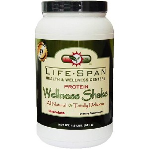 Lifespan Protein Wellness Shake Chocolate Powder 24oz - 1 of 3