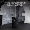 Creative Scents Toilet Brush and Holder Set (Marble Look) - 2 of 4